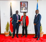 Deal signing.