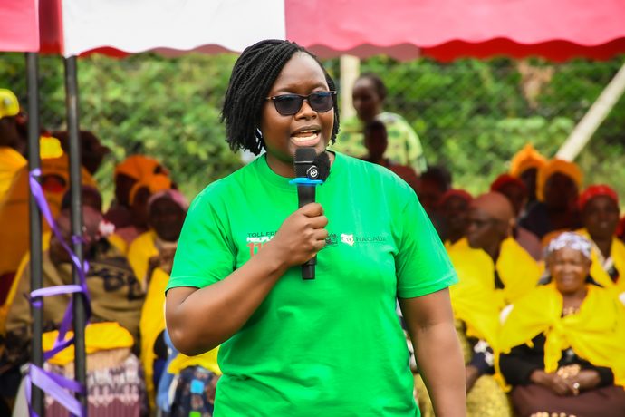 NACADA's Jemima Auka NACADA’s Jemima Auka addresses residents of Magwagwa on the dangers of rampant alcohol and drug abuse in the area. She urged residents to stop the abuse, warning that it destroys family foundations, undermines children’s education and hinders development. Photo/Arnold Ageta