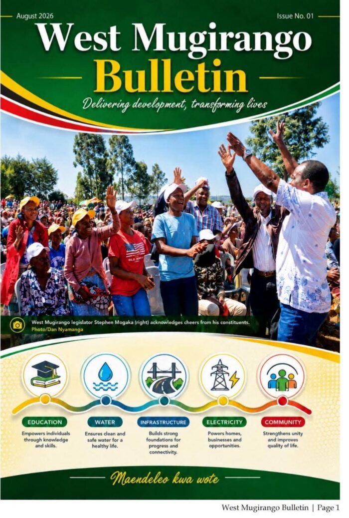 Mogaka launches magazine to update West Mugirango residents on projects
