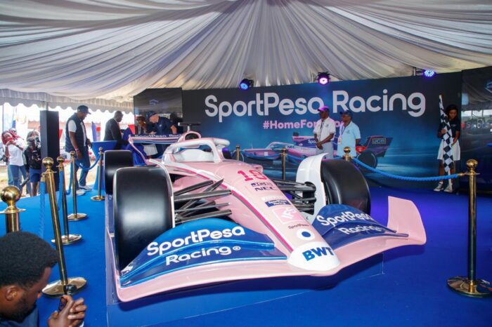 SportPesa unveils Formula 1 car at Concours d’Elegance