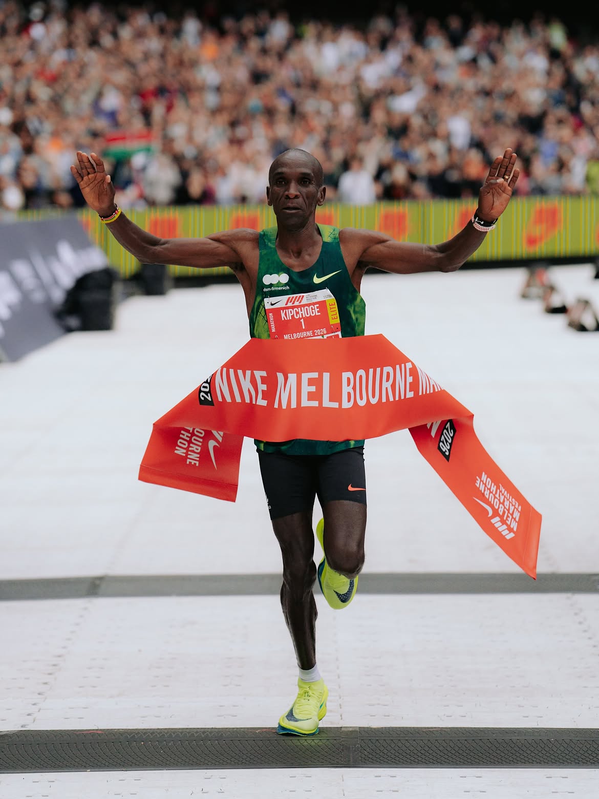 Kipchoge breaks Melbourne course record to claim first marathon win since 2023