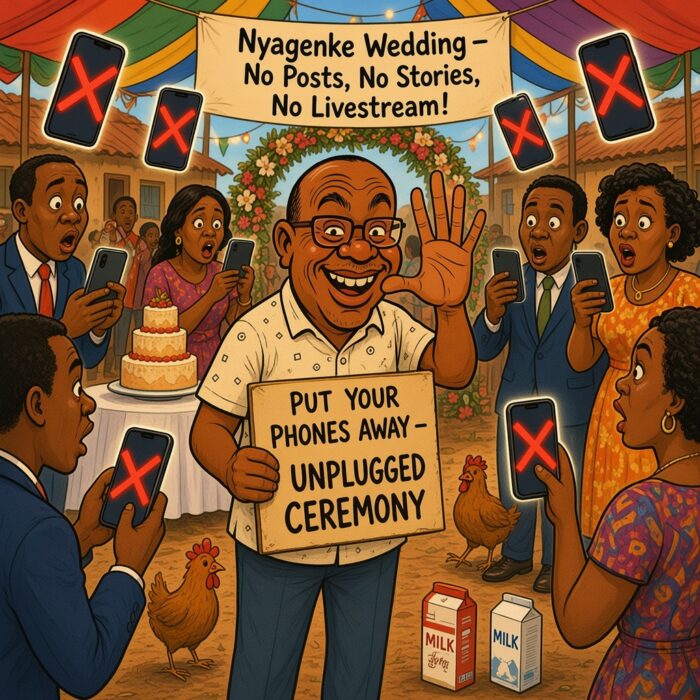 IDLERS CORNER: Outrage as Nyagenke Couple Bans Phones at Wedding